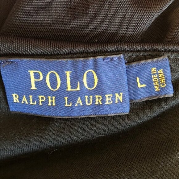 Polo Ralph Lauren Black Flowy Dress with a Deep V-Neck - Picture 8 of 9